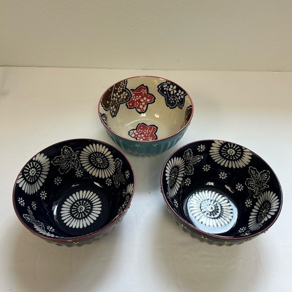 Mira Designs Earthenware Latte Bowls 25 fl oz Cereal Bowl Soup Salad Rice Pasta - Picture 9 of 11